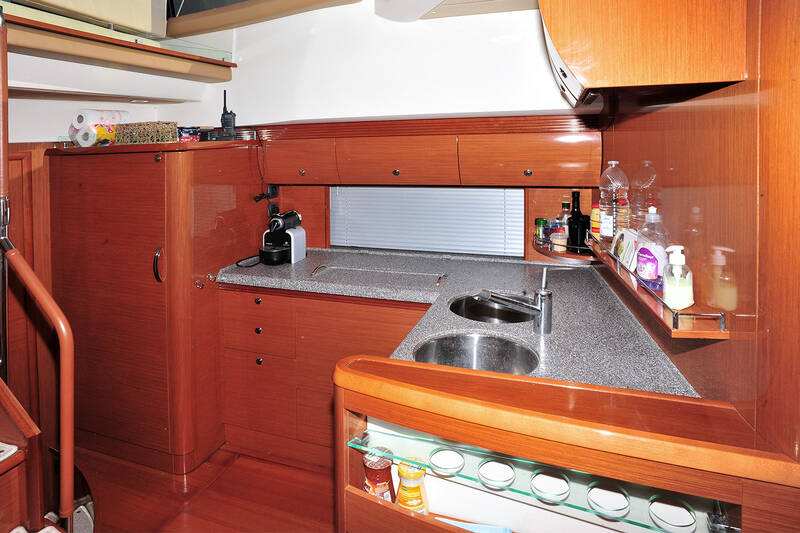 K&uuml;che auf dem Unterdeck