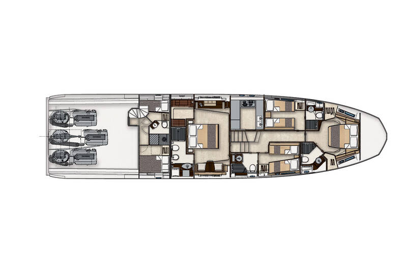 Der untere Deck