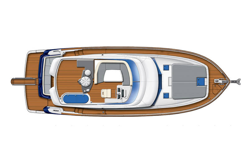 Der Plan oben Magellano 43 Fly