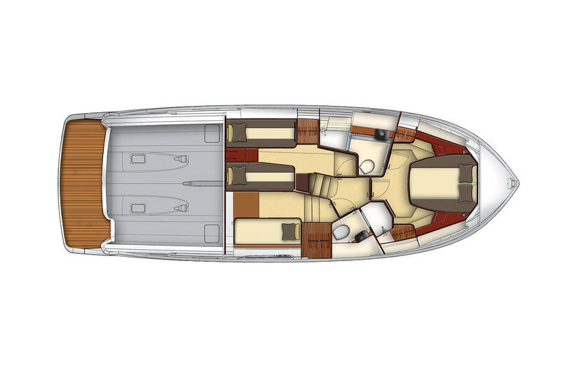 Der untere Deck Magellano 43 Fly