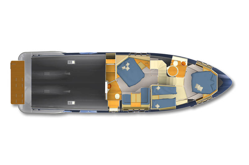 Der untere Deck Azimut Flybridge 60